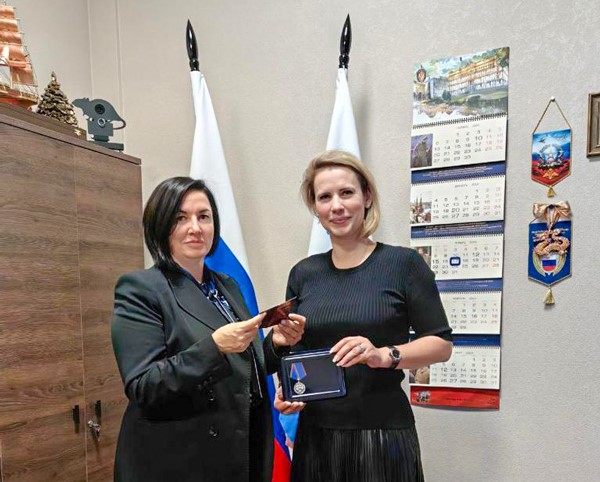 Председатель Совета СРО «ОРОС» Ирина Кузьма награждена юбилейной медалью Минстроя России
